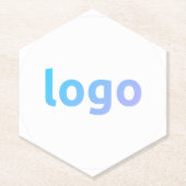 あなたのロゴプロモーション紙六角コースター ペーパーコースター (正面)