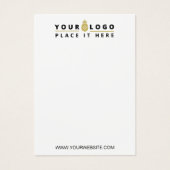 あなたのロゴホワイトイヤリングネックレスディスプレイカード (正面)