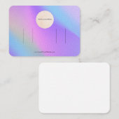 あなたのロゴレインボーダブルボウヘアクリップディスプレイ 名刺 (正面/裏面)