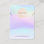 あなたのロゴレインボーネックレスディスプレイカード大 名刺 (正面)