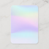 あなたのロゴレインボーネックレスディスプレイカード大 名刺 (裏面)