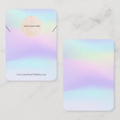あなたのロゴレインボーネックレスディスプレイカード大 名刺 (正面/裏面)