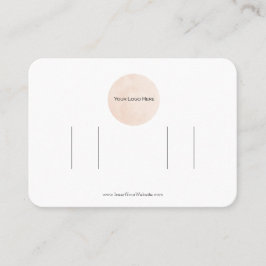 あなたのロゴ二重弓ヘアクリップ表示カード 名刺