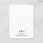 あなたのロゴ水スプラッシュイヤリングディスプレイカード大 名刺 (裏面)