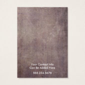 あなたのロゴ素朴ネックレスグランジホルダーカード (裏面)