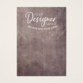 あなたのロゴ素朴ネックレスグランジホルダーカード (正面)