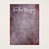 あなたのロゴ素朴ラズベリーネックレスホルダーカード (正面)