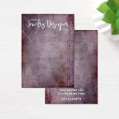 あなたのロゴ素朴ラズベリーネックレスホルダーカード (デスク)