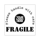 あなたのロゴ脆性出荷ゴム印+インクパッド ラバースタンプ (インプリント)