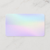 あなたのロゴ虹のイヤリングディスプレイカード 名刺 (裏面)