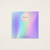 あなたのロゴ虹ホログラフィックイヤリングディスプレイカード (正面)