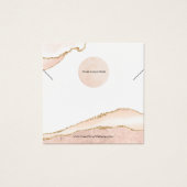 あなたのロゴ赤面&金ゴールドネックレスディスプレイカード (正面)