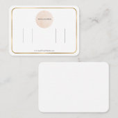 あなたのロゴ金箔ダブルボウヘアクリップディスプレイ 名刺 (正面/裏面)