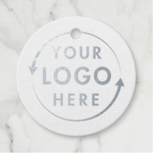 あなたのロゴ銀箔ギフトラベル