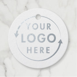 あなたのロゴ銀箔ギフトラベル フェイバータグ