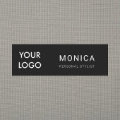 あなたのロゴ|の最小主義の黒を加えて下さい 名札