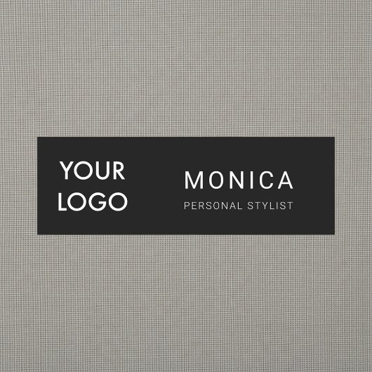 あなたのロゴ|の最小主義の黒を加えて下さい 名札