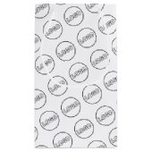 あなたのロゴ イベント シンプル ビジネス カンパニー ブランディング スモールペーパーバッグ (裏面)