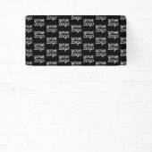 あなたのロゴ | シンプルなリピートロゴパターン 横断幕 (インサイチュ)