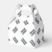 あなたのロゴ | シンプルな交互の繰り返しパターン フェイバーボックス (裏面サイド)