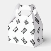 あなたのロゴ | シンプルな交互の繰り返しパターン フェイバーボックス (正面サイド)