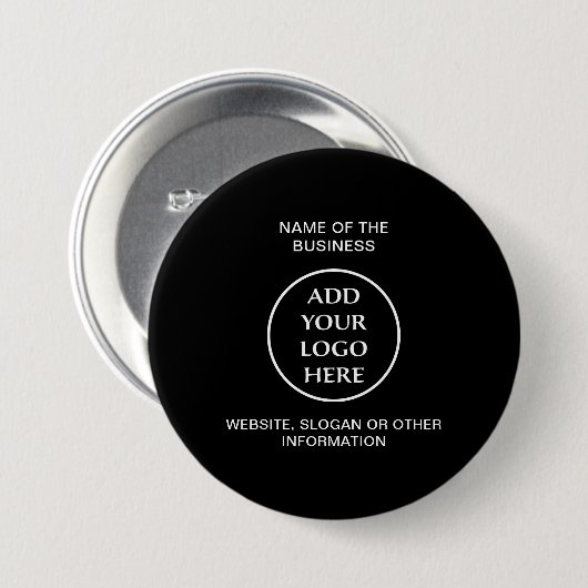 あなたのロゴ ビジネス 企業 プロフェッショナル 缶バッジ (正面&裏面)
