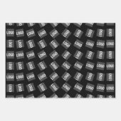 あなたのロゴ | ユニークなロゴ、デザイン、またはイメージパターン ラッピングペーパーシート (正面2)