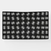 あなたのロゴ | ユニークなロゴ、デザイン、またはイメージパターン 横断幕 (横)