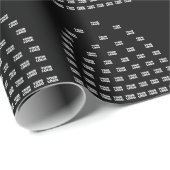 あなたのロゴ ユニーク アーチ パターン | ブラック（編集可能） ラッピングペーパー (ロールコーナー)