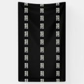 あなたのロゴ | 水平ストライプ柄 横断幕 (縦)