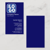 あなたのロゴ-濃紺 名刺 (正面/裏面)