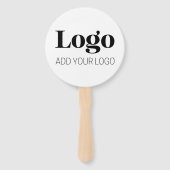 あなたのロゴ | 現代的でおしゃれなコーポレート ハンドファン (裏面)