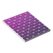 あなたのロゴ | 2つのアップロード画像またはビジネス用ロゴ ノートパッド (アングル)