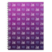 あなたのロゴ | 2つのアップロード画像またはビジネス用ロゴ ノートブック (正面)