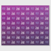 あなたのロゴ | 2つのアップロード画像またはビジネス用ロゴ ラッピングペーパー (フラット)