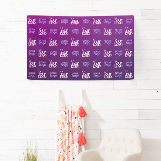 あなたのロゴ | 2つのアップロード画像またはビジネス用ロゴ 横断幕 (インサイチュ)