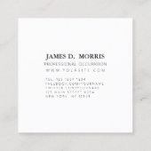 あなたのロゴ| Instagramの写真|を取り替えますロゴを加えて下さい スクエア名刺 (裏面)