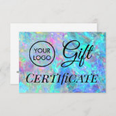 あなたのロゴopalギフト証明書 (正面/裏面)