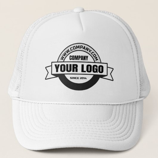 あなたのロゴTrucker Hat キャップ (正面)