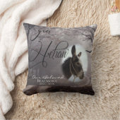 あなたのロバの写真悔やみや弔慰HeHawで私を持っていた クッション (ブランケット)