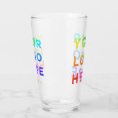 あなたのロパーソナライズされたゴビアグラス16oz任意の色 タンブラーグラス (左)