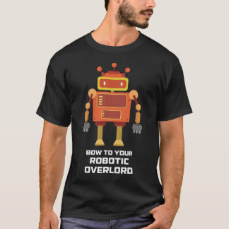 あなたのロボティック大君主のおもしろいなロボットワイシャツに曲げて下さい Tシャツ
