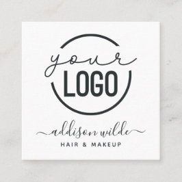 あなたのロモダンゴシックミニマルシンプルホワイトスクエア スクエア名刺