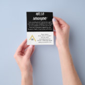 あなたのローカル不動産仲介業者実在不動産エージェントマーケティング チラシ (手)