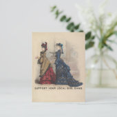 あなたのローカル女の子の集団を支えて下さい ポストカード (スタンド正面)