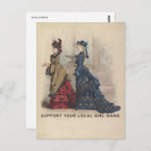 あなたのローカル女の子の集団を支えて下さい ポストカード (正面/裏面)