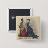 あなたのローカル女の子の集団を支えて下さい 缶バッジ (正面&裏面)