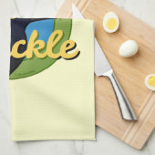 あなたのローカルGrackleを支えて下さい キッチンタオル (四つ折り)