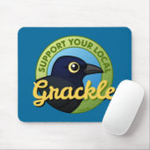 あなたのローカルGrackleを支えて下さい マウスパッド (マウス)