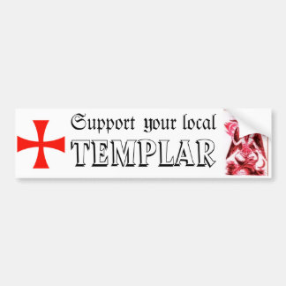 あなたのローカルTemplarを支えて下さい バンパーステッカー